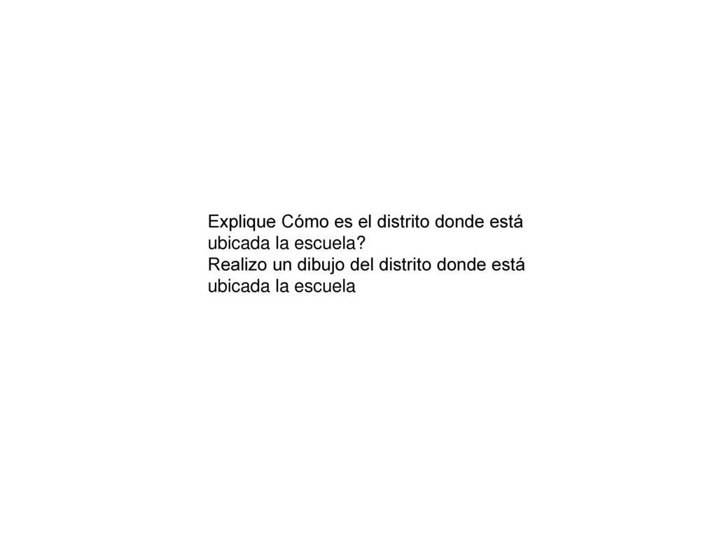 Explique Cómo es el distrito donde está ubicada la escuela