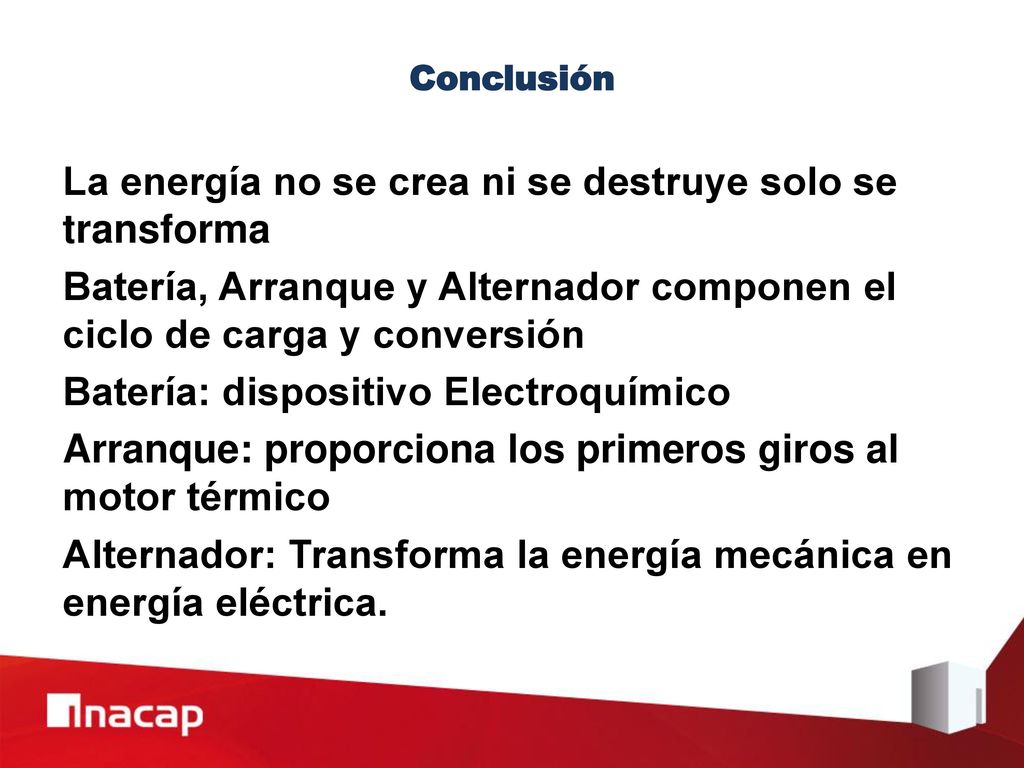 La energía no se crea ni se destruye solo se transforma