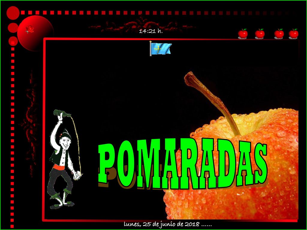 14:21 h. POMARADAS lunes, 25 de junio de 2018 ……