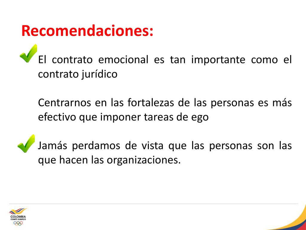 Recomendaciones: El contrato emocional es tan importante como el contrato jurídico.