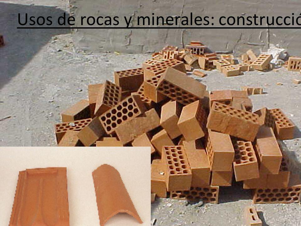 Usos de rocas y minerales: construcción