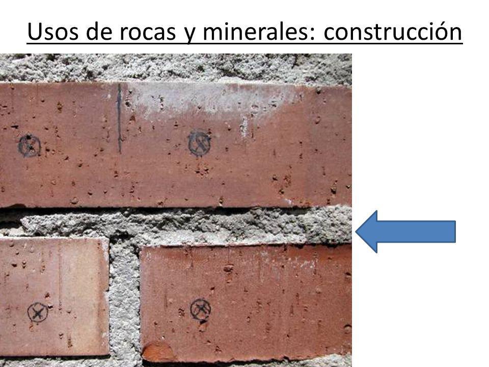 Usos de rocas y minerales: construcción