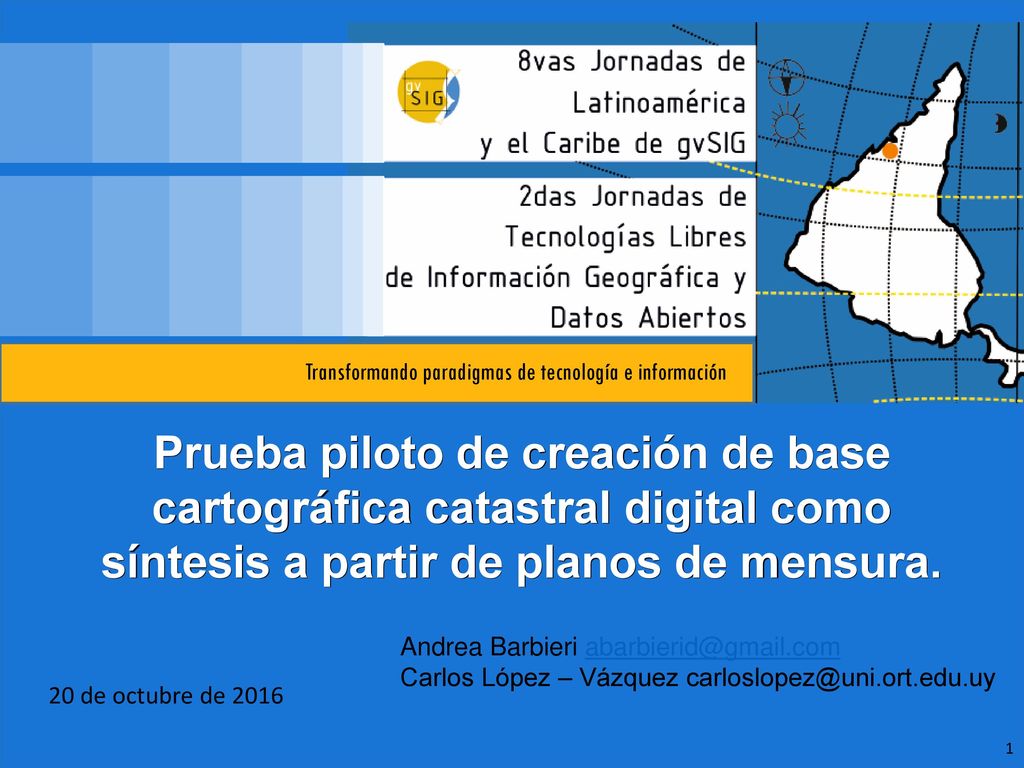 Prueba piloto de creación de base cartográfica catastral digital como síntesis a partir de planos de mensura.