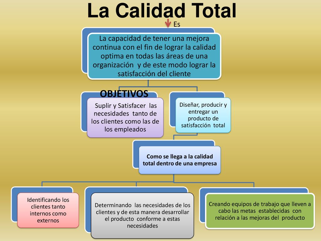 Como se llega a la calidad total dentro de una empresa