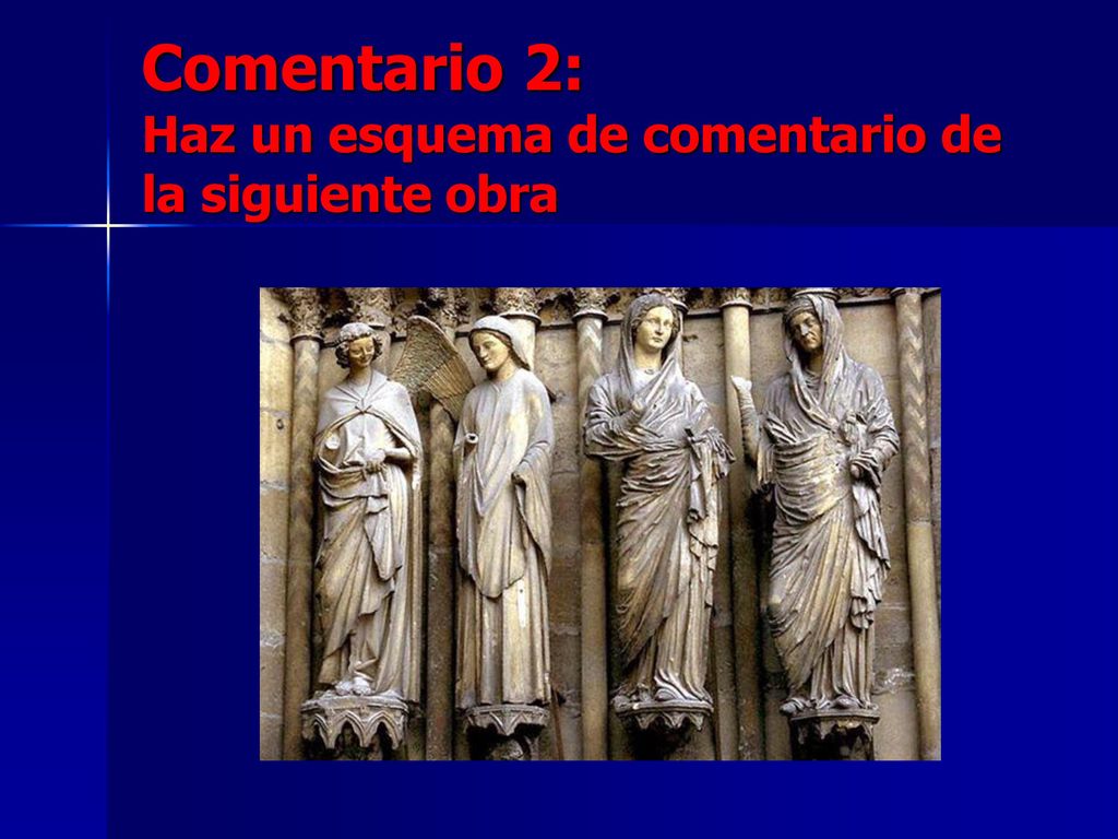 Comentario 2: Haz un esquema de comentario de la siguiente obra