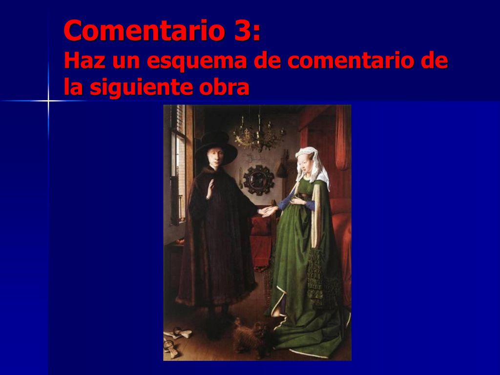 Comentario 3: Haz un esquema de comentario de la siguiente obra