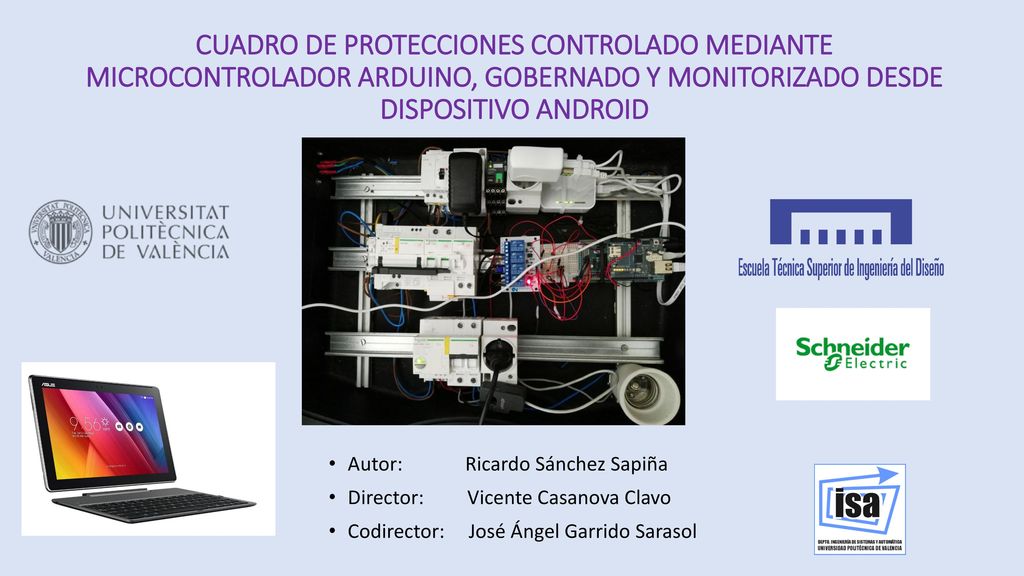 CUADRO DE PROTECCIONES CONTROLADO MEDIANTE MICROCONTROLADOR ARDUINO, GOBERNADO Y MONITORIZADO DESDE DISPOSITIVO ANDROID