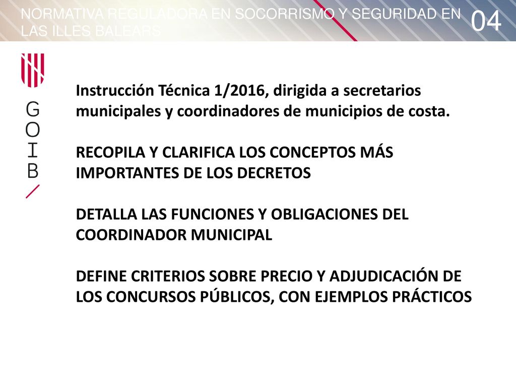 NORMATIVA REGULADORA EN SOCORRISMO Y SEGURIDAD EN LAS ILLES BALEARS