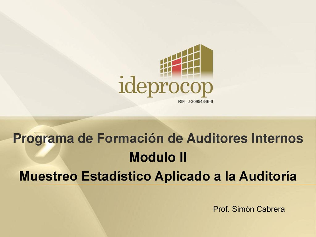 Programa de Formación de Auditores Internos Modulo II