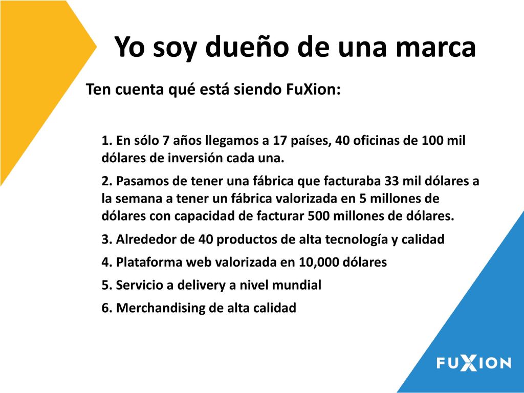 Yo soy dueño de una marca