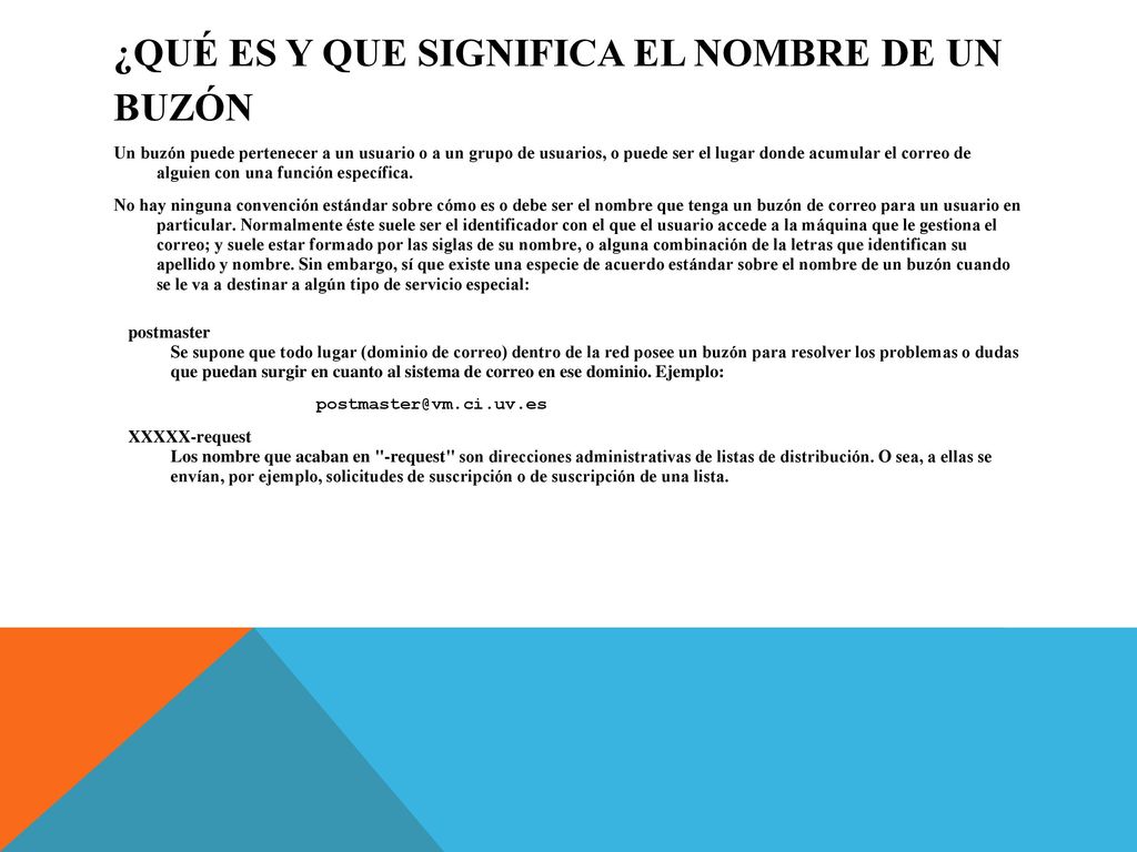 ¿Qué es y que significa el nombre de un buzón
