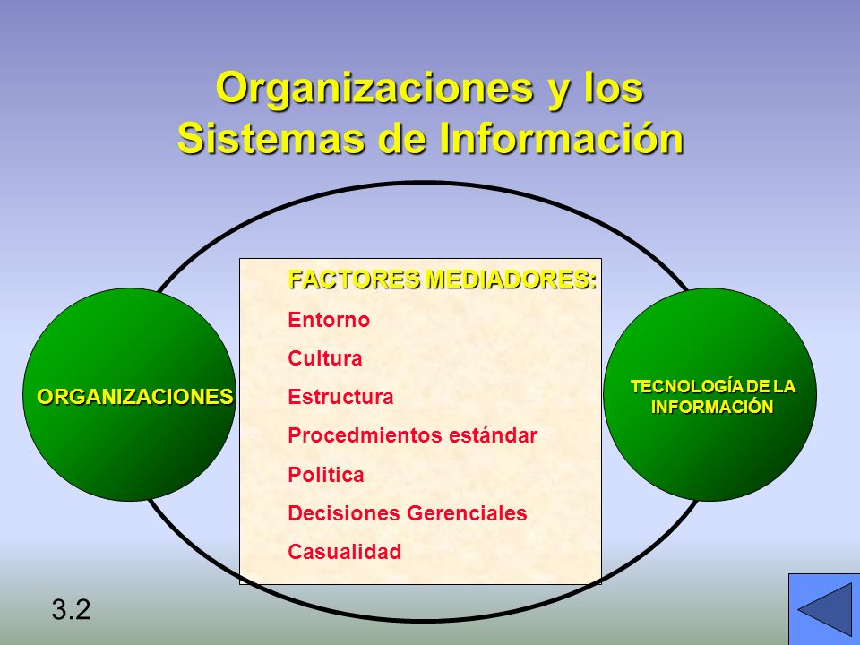 Organizaciones y los Sistemas de Información