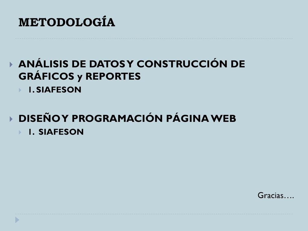 METODOLOGÍA ANÁLISIS DE DATOS Y CONSTRUCCIÓN DE GRÁFICOS y REPORTES