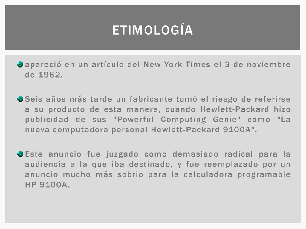 etimología apareció en un artículo del New York Times el 3 de noviembre de