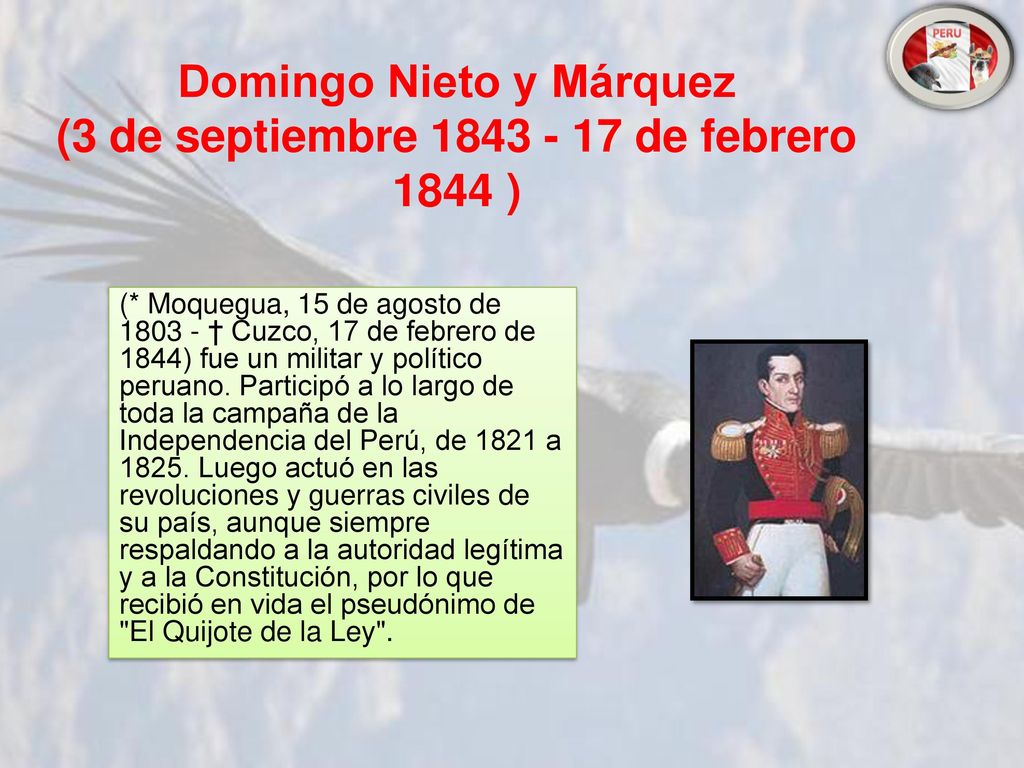 Domingo Nieto y Márquez (3 de septiembre de febrero 1844 )