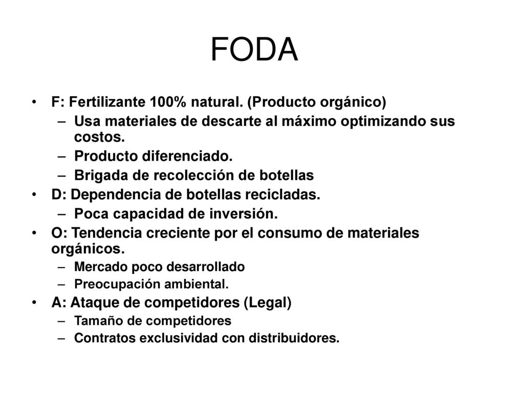 FODA F: Fertilizante 100% natural. (Producto orgánico)