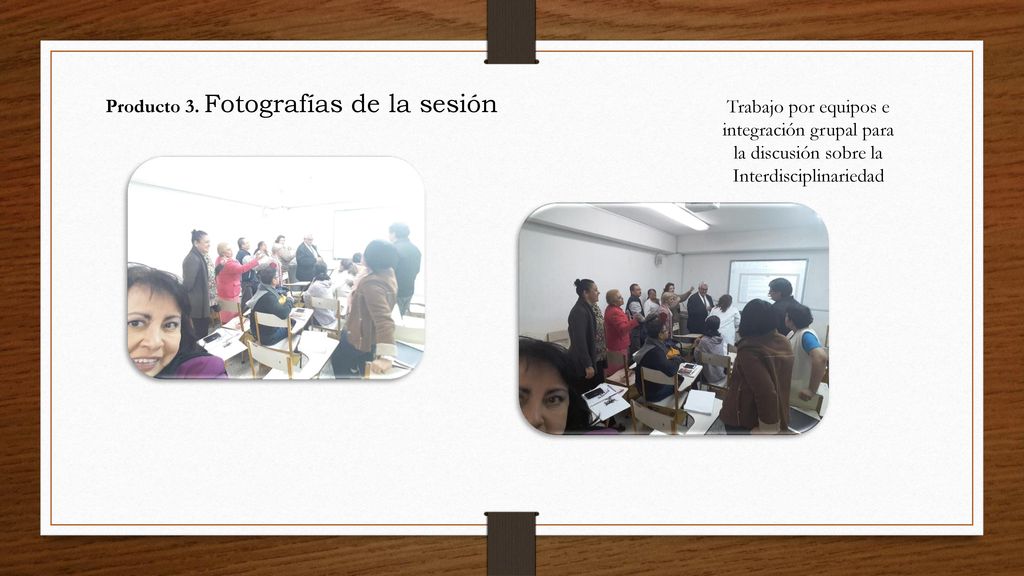 Producto 3. Fotografías de la sesión