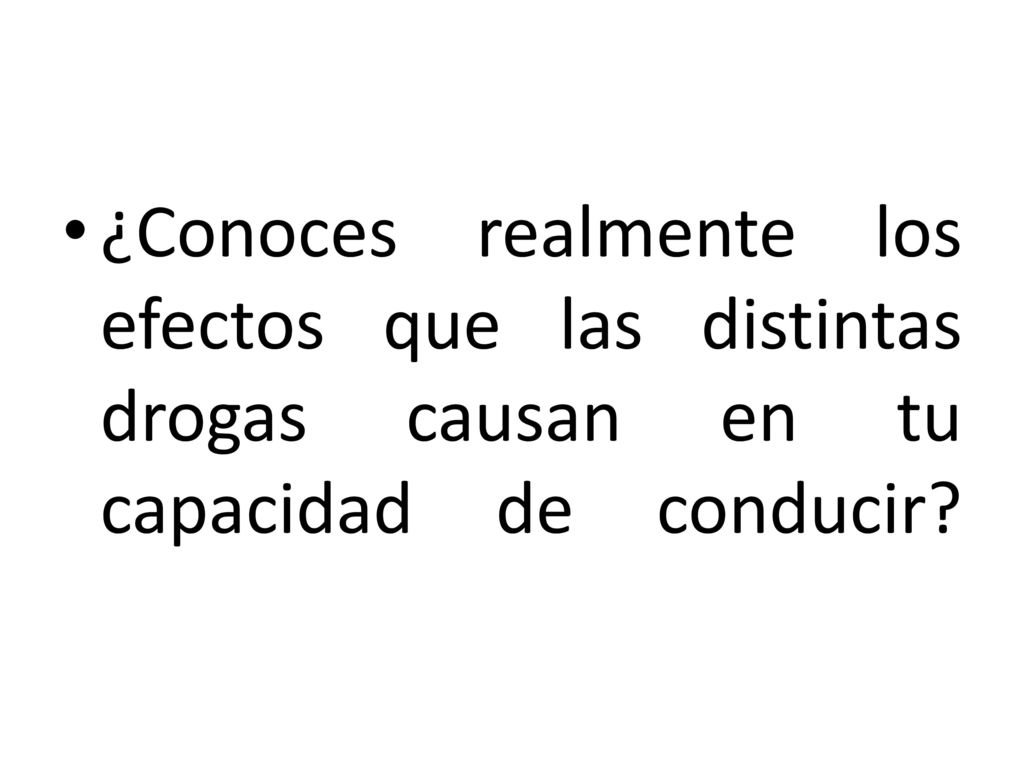 ¿Conoces realmente los efectos que las distintas drogas causan en tu capacidad de conducir