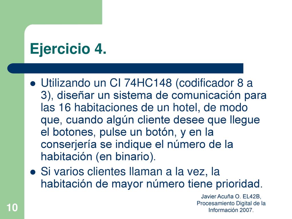Javier Acuña O. EL42B, Procesamiento Digital de la Información 2007.