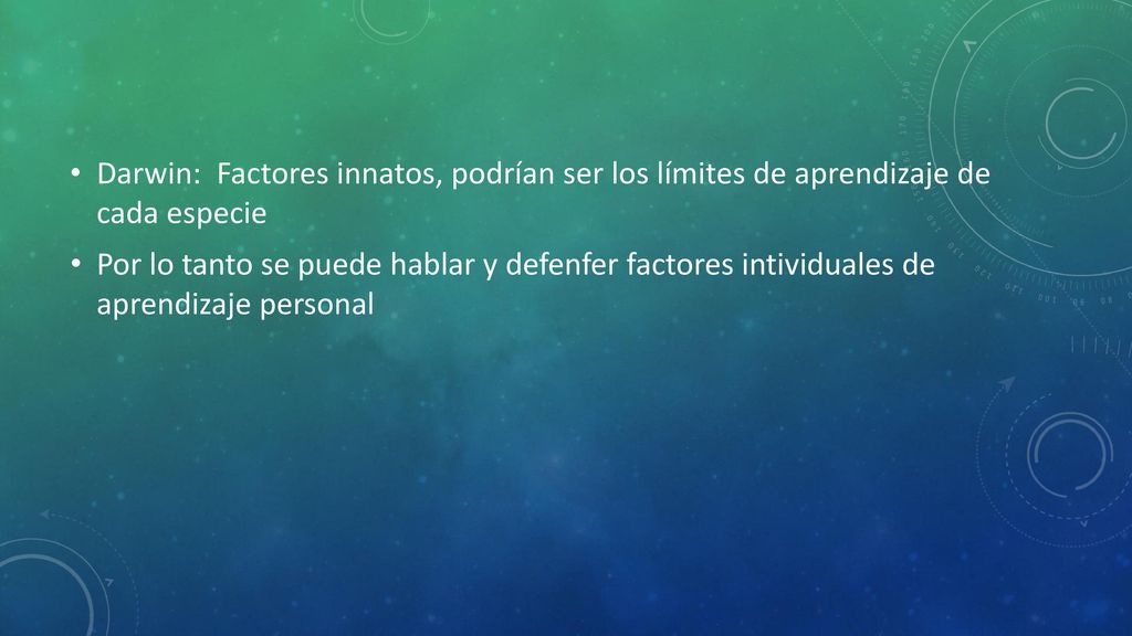 Darwin: Factores innatos, podrían ser los límites de aprendizaje de cada especie