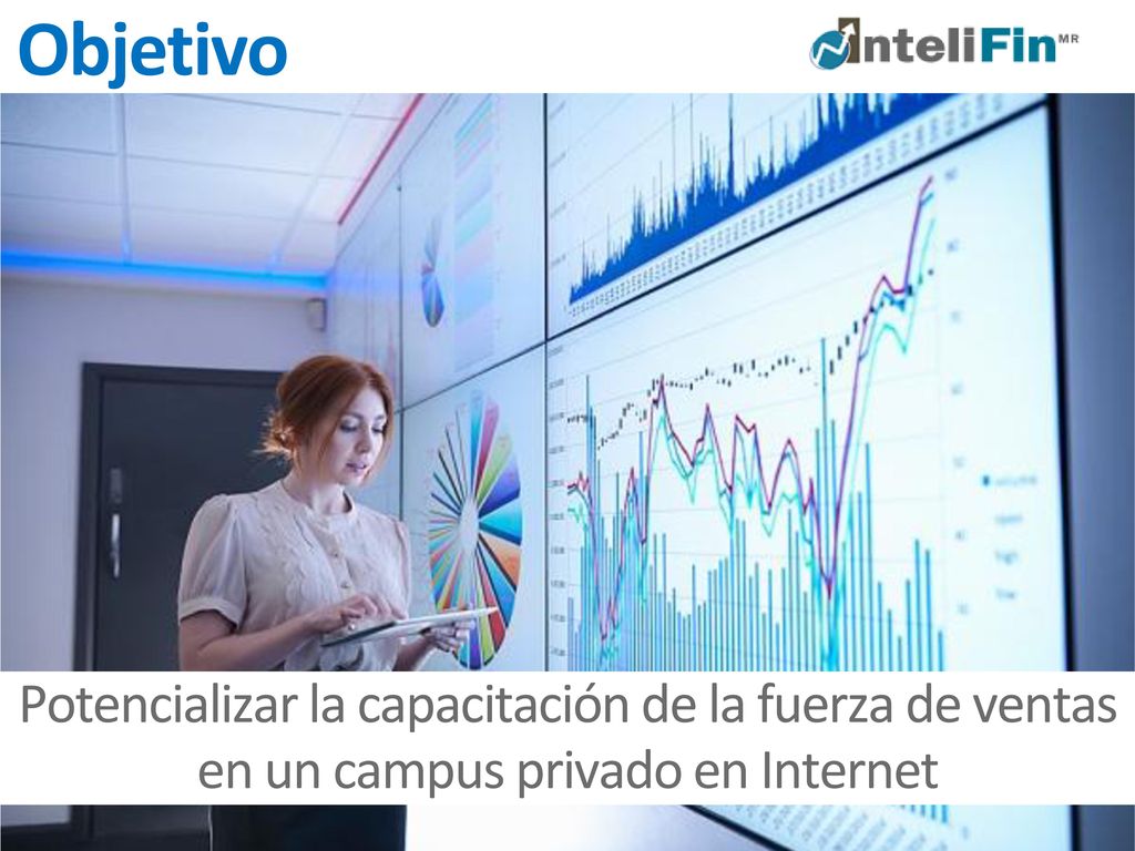 Objetivo Potencializar la capacitación de la fuerza de ventas en un campus privado en Internet