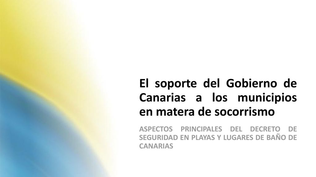 El soporte del Gobierno de Canarias a los municipios en matera de socorrismo
