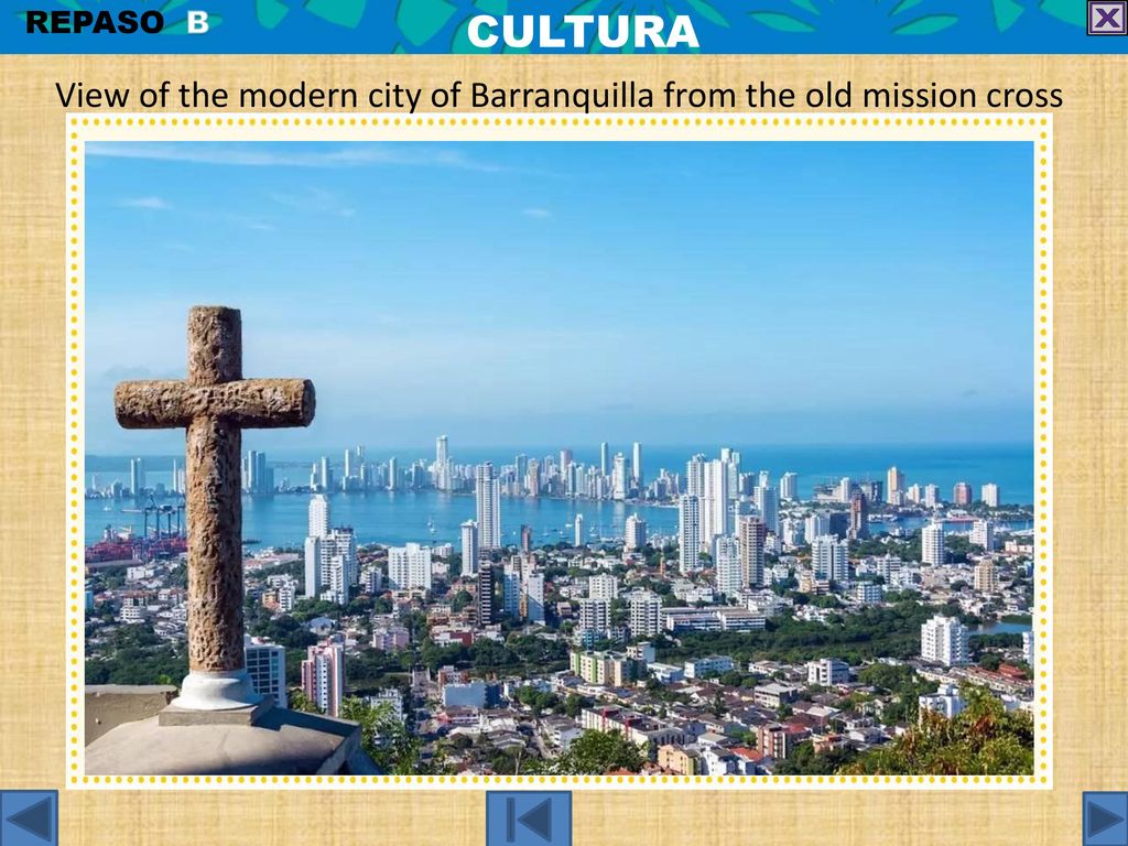 View of the modern city of Barranquilla from the old mission cross