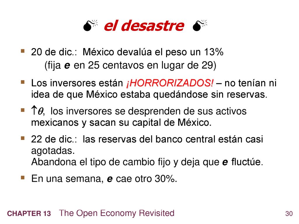  el desastre  (fija e en 25 centavos en lugar de 29)