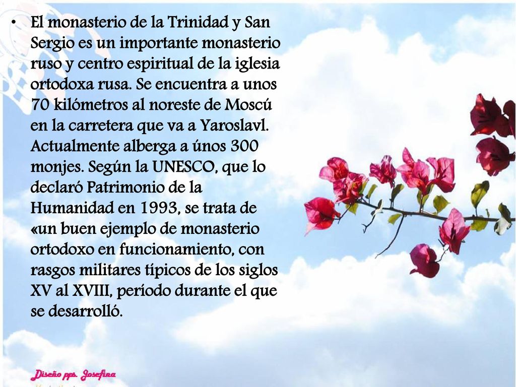 El monasterio de la Trinidad y San Sergio es un importante monasterio ruso y centro espiritual de la iglesia ortodoxa rusa.