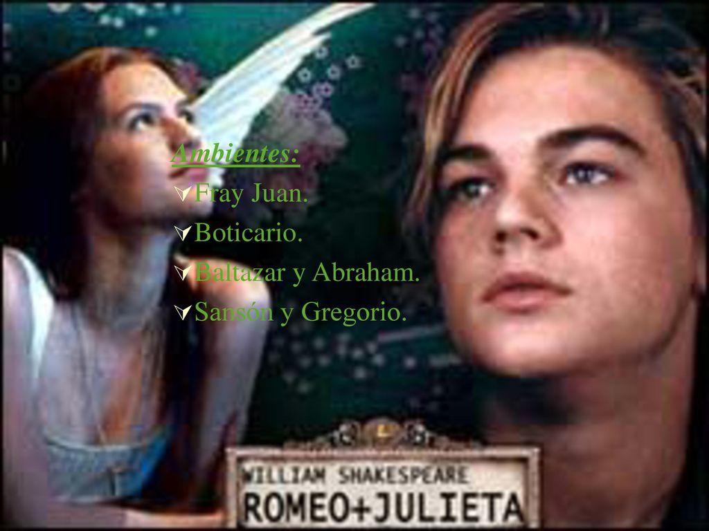 Ambientes: Fray Juan. Boticario. Baltazar y Abraham. Sansón y Gregorio.