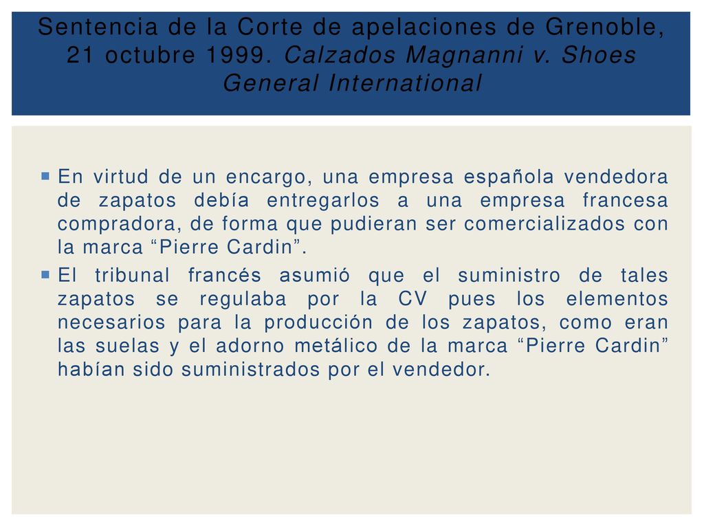 Sentencia de la Corte de apelaciones de Grenoble, 21 octubre 1999