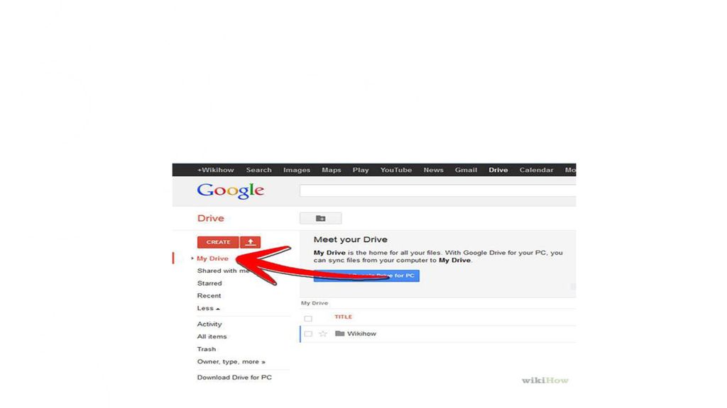 Usar Google Drive Para ver todos tus documentos y carpetas, haz click en mi unidad . ¡Puede ser difícil buscar un archivo en particular.