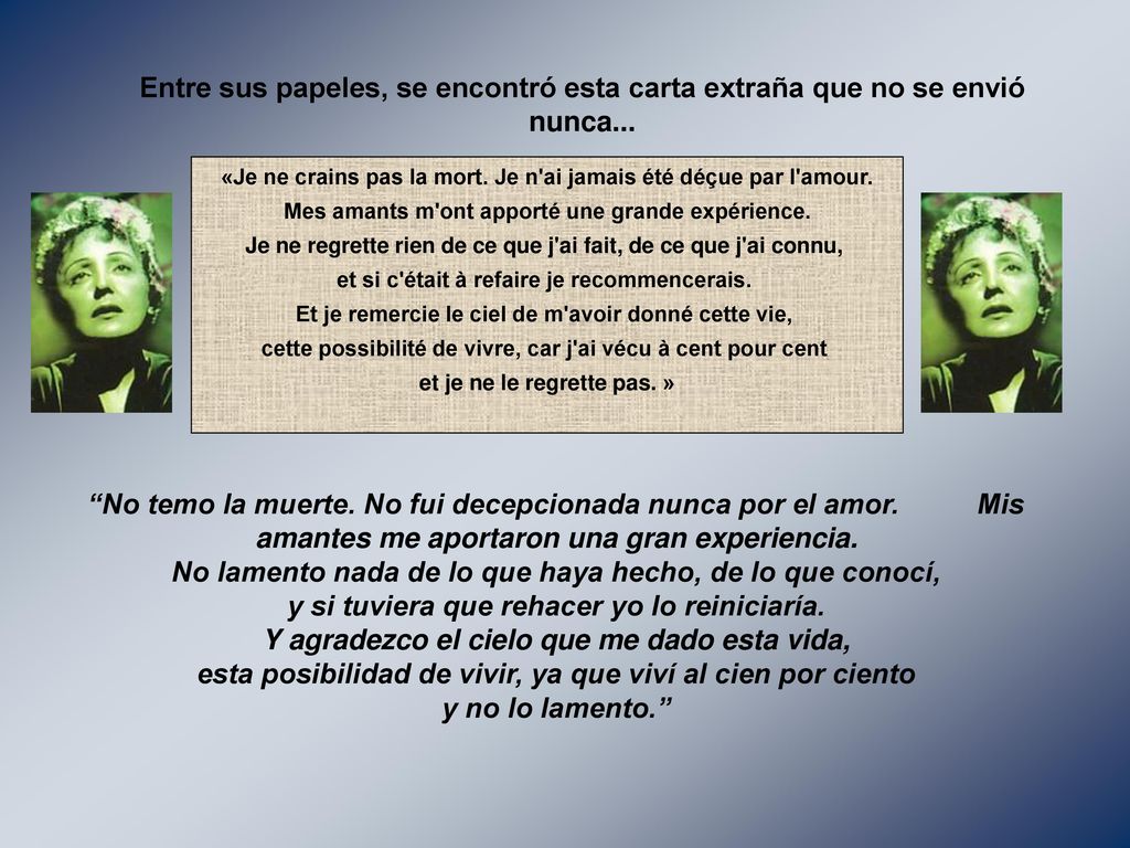 Entre sus papeles, se encontró esta carta extraña que no se envió nunca...