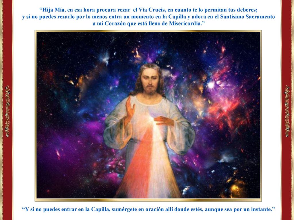 a mi Corazón que está lleno de Misericordia.