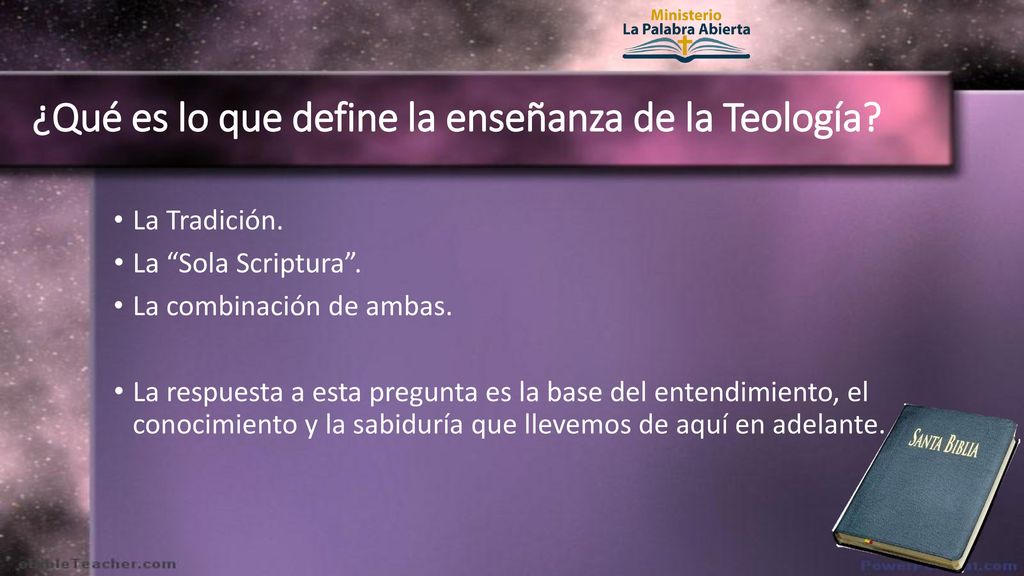 ¿Qué es lo que define la enseñanza de la Teología