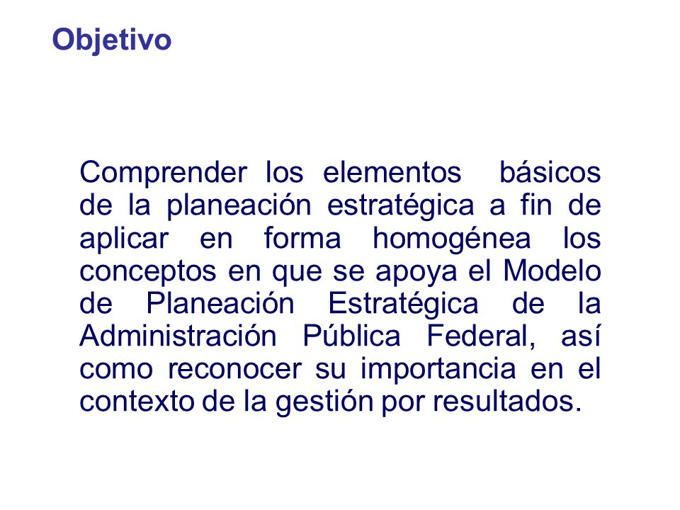 Objetivo