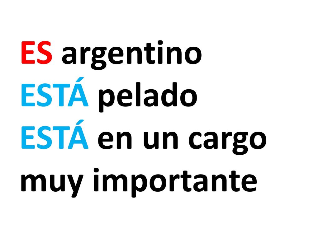 ES argentino ESTÁ pelado ESTÁ en un cargo muy importante
