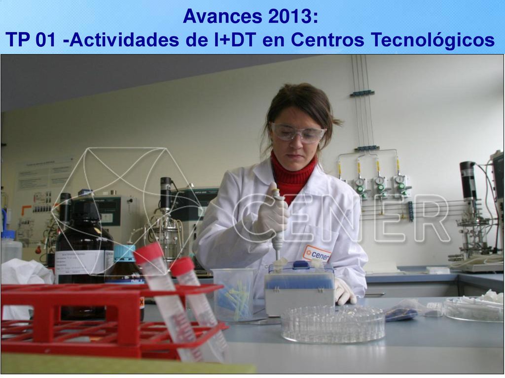 Avances 2013: TP 01 -Actividades de I+DT en Centros Tecnológicos