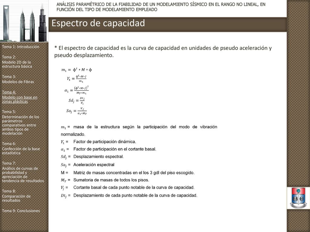 ANÁLISIS PARAMÉTRICO DE LA FIABILIDAD DE UN MODELAMIENTO SÍSMICO EN EL RANGO NO LINEAL, EN FUNCIÓN DEL TIPO DE MODELAMIENTO EMPLEADO