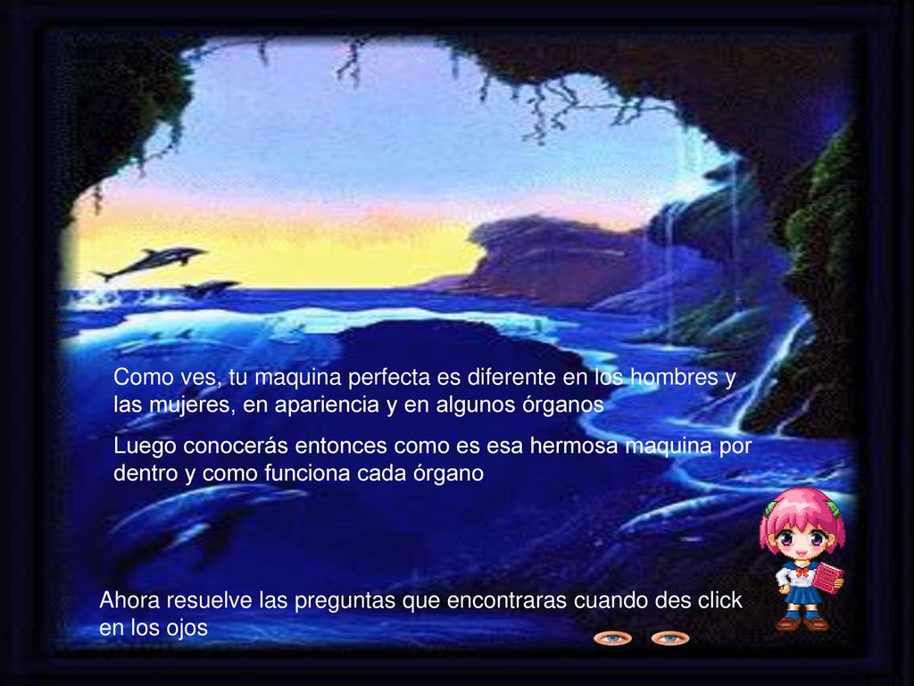 Como ves, tu maquina perfecta es diferente en los hombres y las mujeres, en apariencia y en algunos órganos