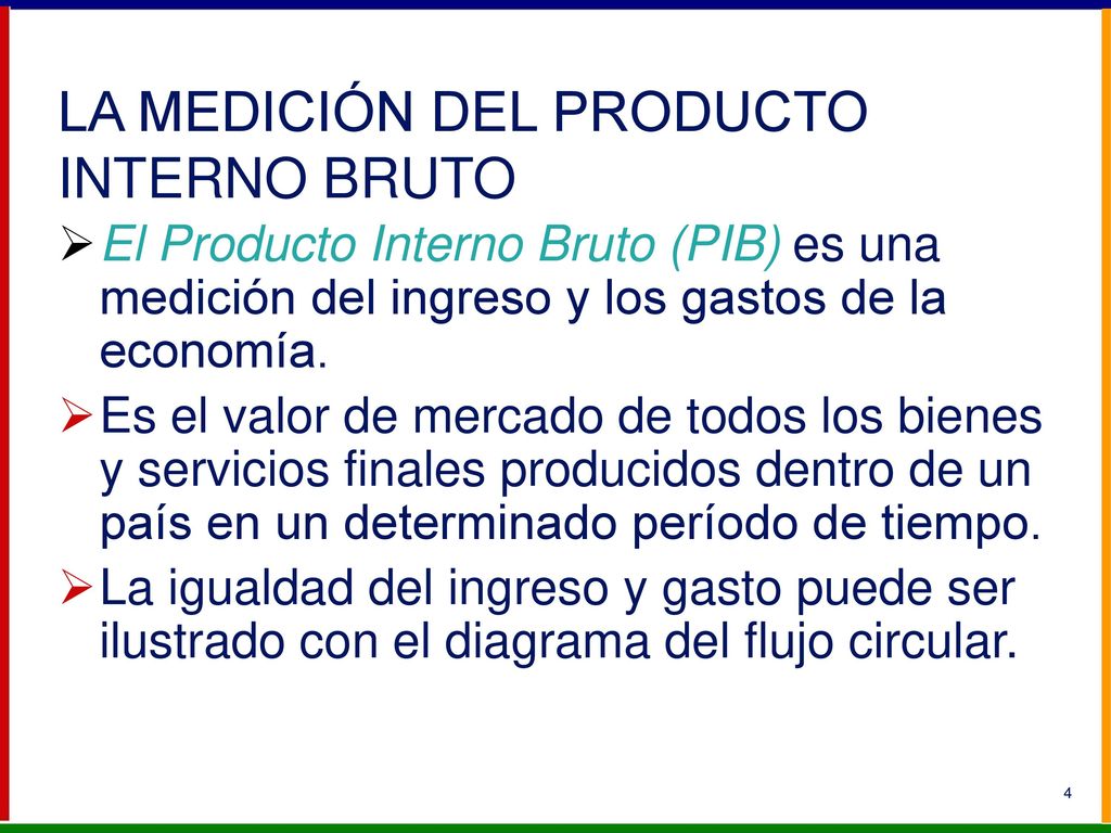 LA MEDICIÓN DEL PRODUCTO INTERNO BRUTO