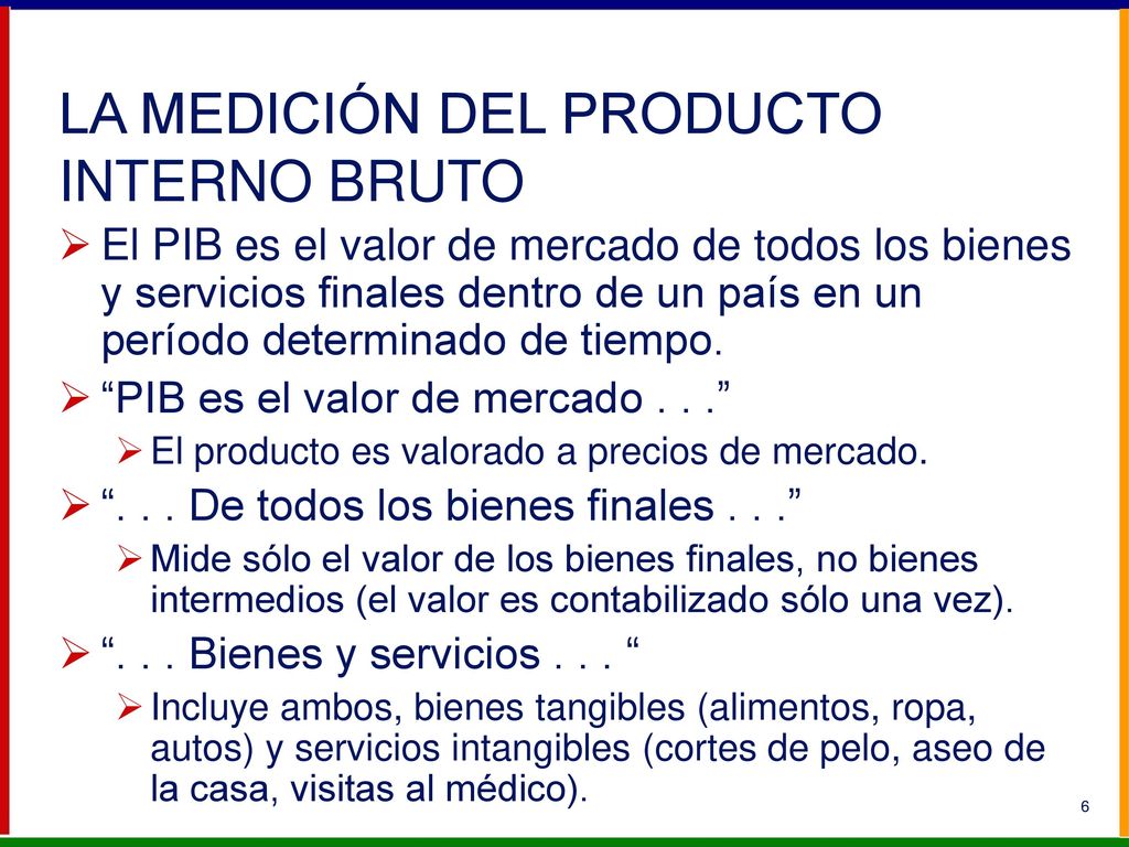 LA MEDICIÓN DEL PRODUCTO INTERNO BRUTO