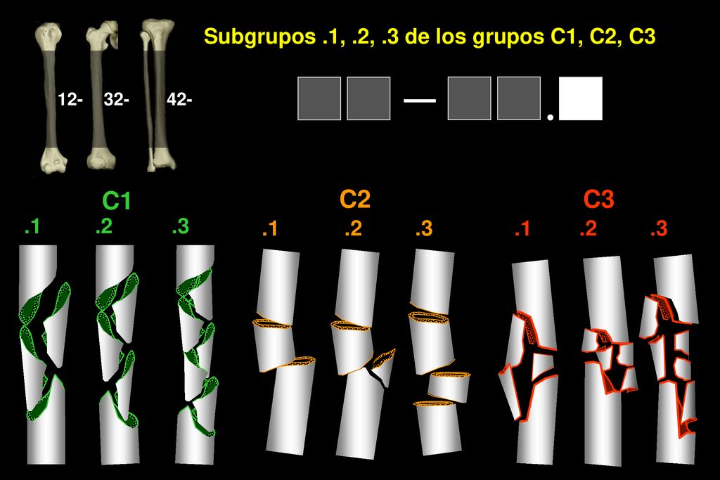 C C C Subgrupos .1, .2, .3 de los grupos C1, C2, C3.