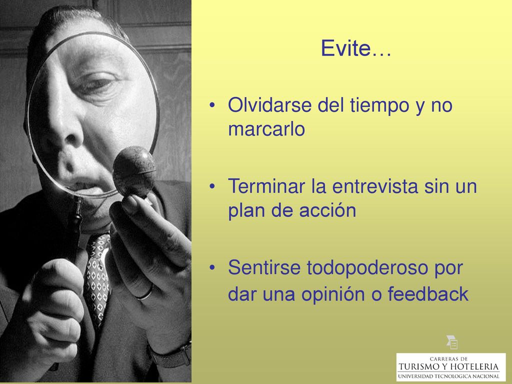 Evite… Olvidarse del tiempo y no marcarlo