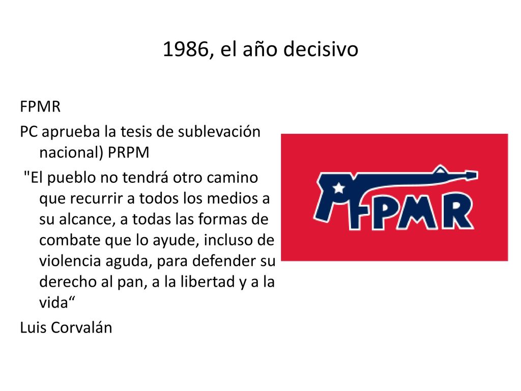 1986, el año decisivo