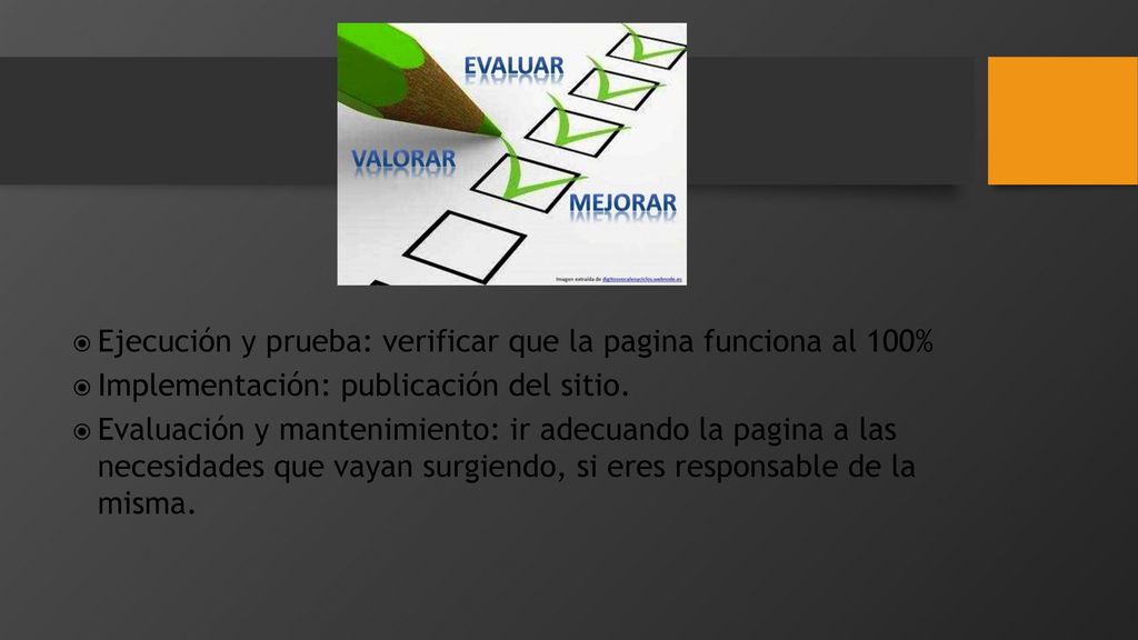 Ejecución y prueba: verificar que la pagina funciona al 100%