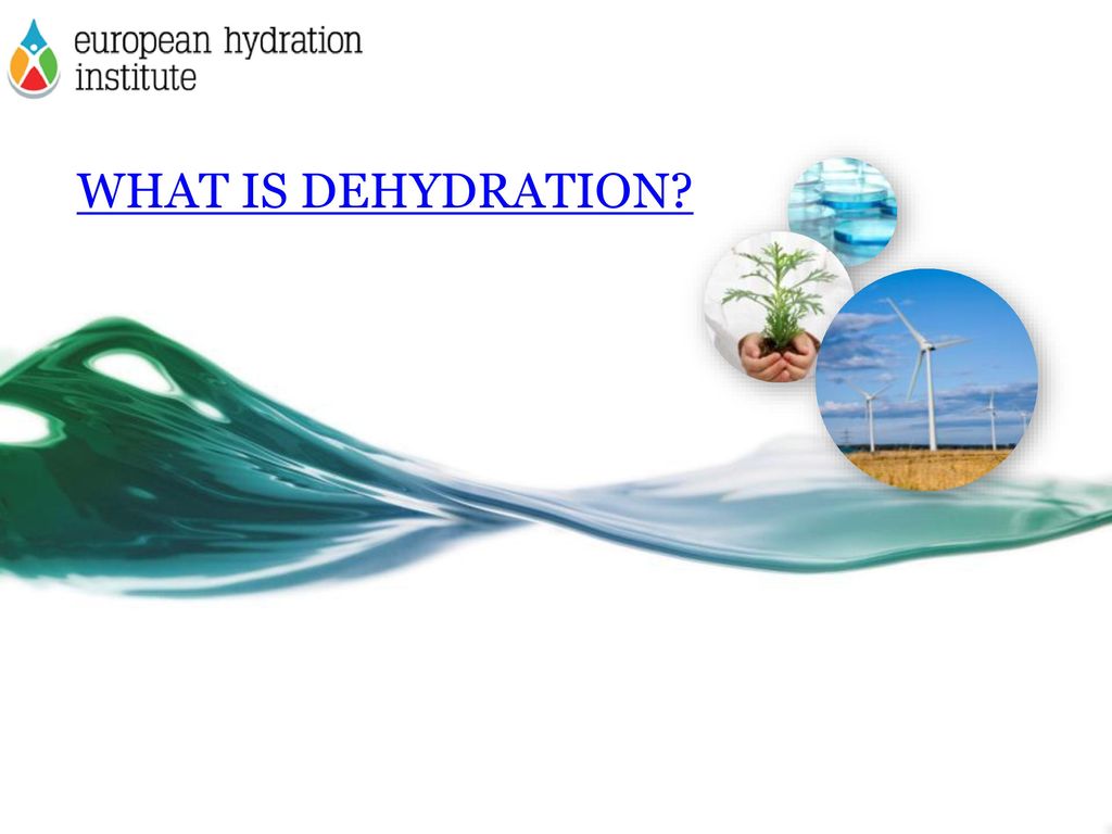 WHAT IS DEHYDRATION Esta plantilla se puede usar como archivo de inicio para proporcionar actualizaciones de los hitos del proyecto.