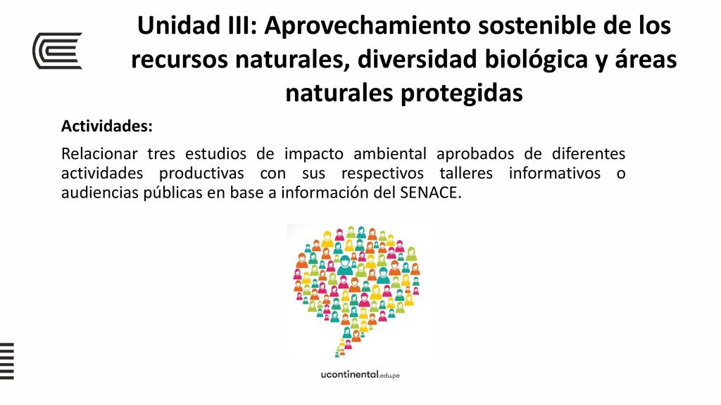 Unidad III: Aprovechamiento sostenible de los recursos naturales, diversidad biológica y áreas naturales protegidas