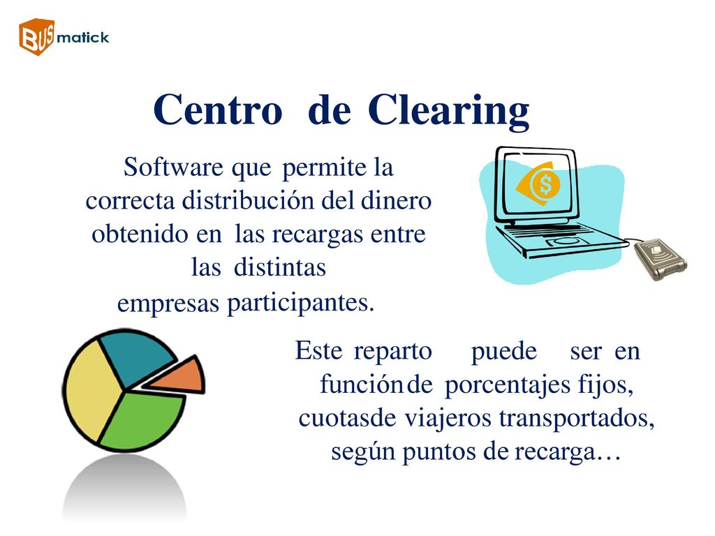 Centro de Clearing Software que permite la correcta distribución del dinero obtenido en las recargas entre las distintas.