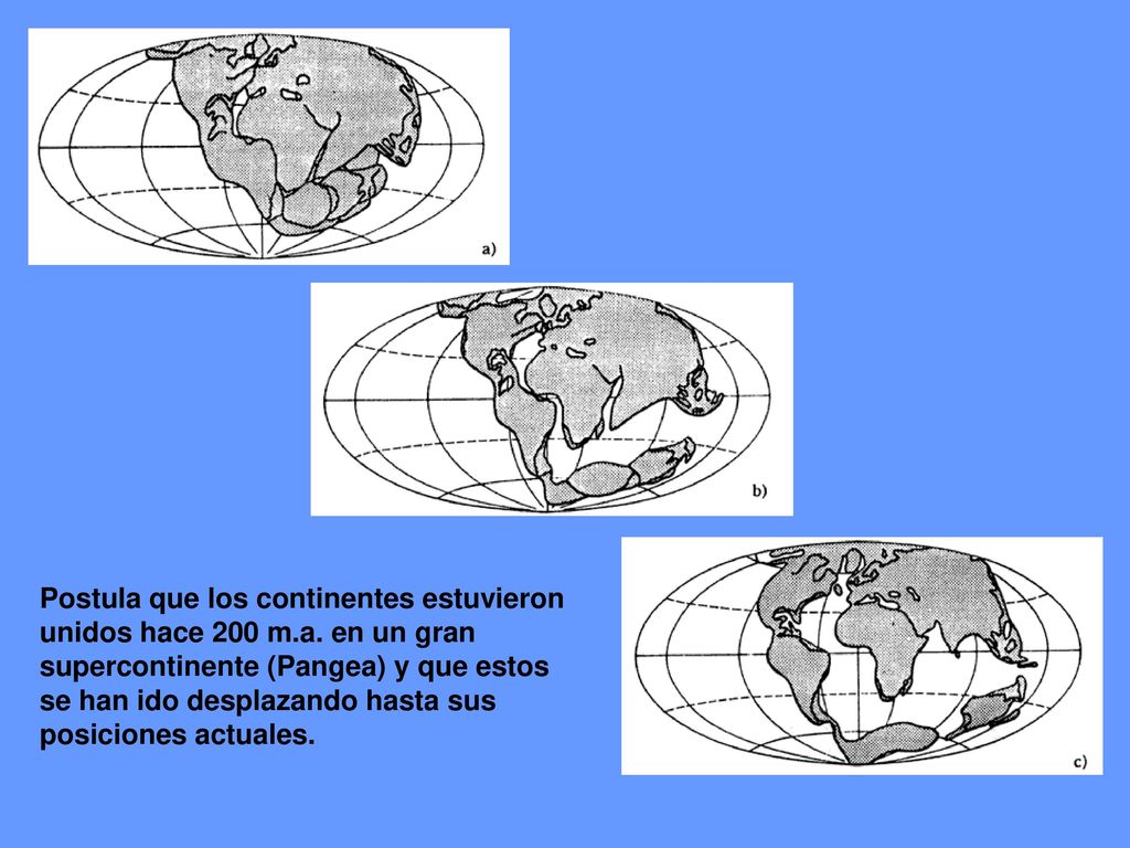 Postula que los continentes estuvieron unidos hace 200 m. a